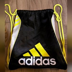 Adidas Black and Yellow Gym Sack